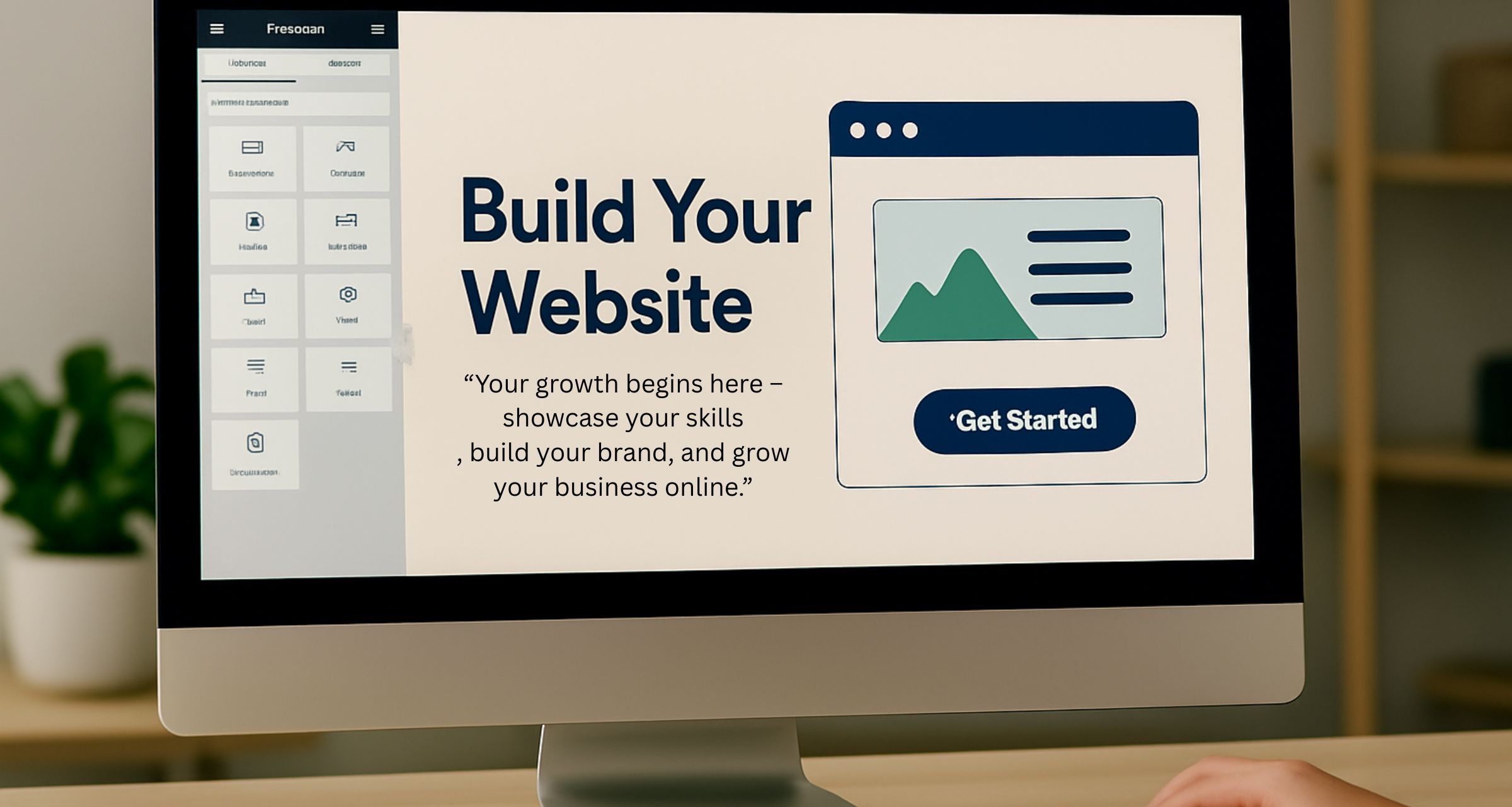 “your growth begins here – showcase your skills, build your brand, and grow your business online.”